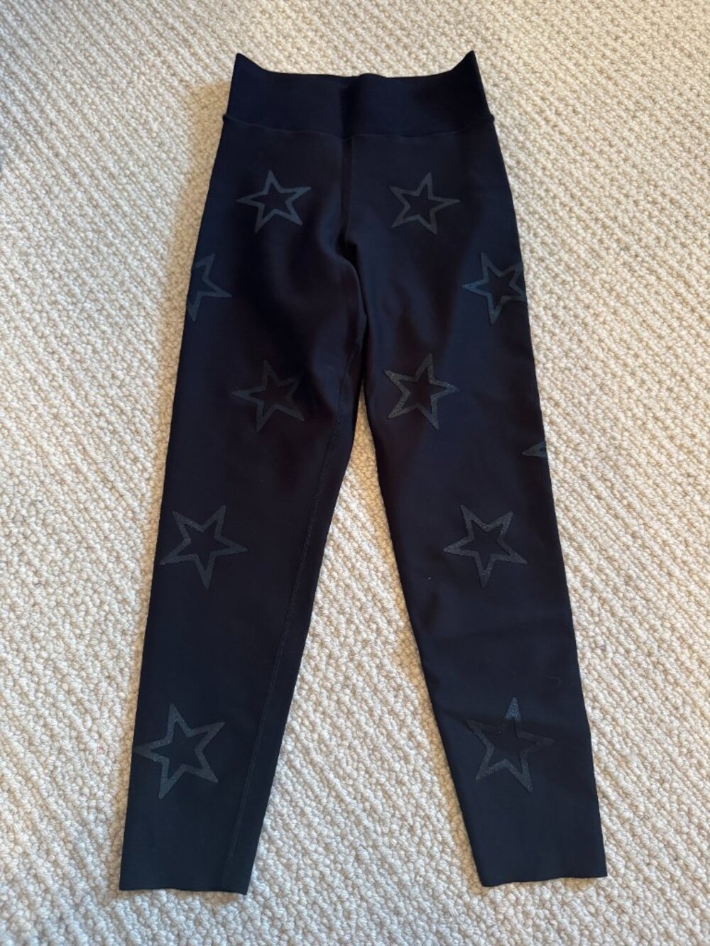 Ultracor black star shimmer leggings size XS. DISCONTINUED. Original price $325